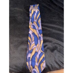 Men's Silk Tie Purple, Orange And Blue‎ By Van Heusen
